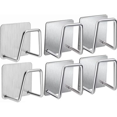 Zone Set Di 6 Porta Spugne In Acciaio Inox, Porta Spugne Autoadesivo Per Cucina, Porta Spugne Per Lavello, Porta Coperchi, Porta Taglieri Per Organizzare La Cucina (argento) Zone Set Di 6 Porta Spugne In Acciaio Inox, Porta Spugne Autoadesivo Per Cucina, Porta Spugne Per Lavello, Porta Coperchi, Porta Taglieri Per Organizzare La Cucina (argento)