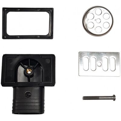 NICOLL Troppopieno Rettangolare E Rotondo Con Inserto Per Lavello In Acciaio Inox (0411713) NICOLL Troppopieno Rettangolare E Rotondo Con Inserto Per Lavello In Acciaio Inox (0411713)