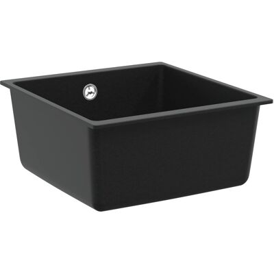 VIDAXL Lavello 80% Quarzo E 20% Resina 430 X 460 Mm Nero VIDAXL Lavello 80% Quarzo E 20% Resina 430 X 460 Mm Nero