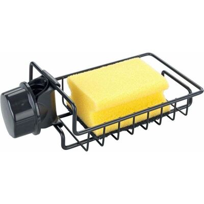 OEM Organizzatore Per Lavello Nero, Porta Spugna, Supporto Per Rubinetto, Spazio Per Detersivo Per Piatti E Spugna, Facile Da Fissare Al Lavello O Al Lavabo, Metallo - Plastica, 17x4x9,5 Cm OEM Organizzatore Per Lavello Nero, Porta Spugna, Supporto Per Rubinetto, Spazio Per Detersivo Per Piatti E Spugna, Facile Da Fissare Al Lavello O Al Lavabo, Metallo - Plastica, 17x4x9,5 Cm