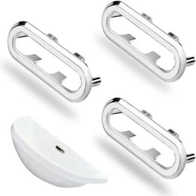 OEM Anello Di Troppopieno Per Lavello – Set Di 3 Anelli In Acciaio Inox Con Finitura Cromata, Per Lavelli Con Foro Rettangolare OEM Anello Di Troppopieno Per Lavello – Set Di 3 Anelli In Acciaio Inox Con Finitura Cromata, Per Lavelli Con Foro Rettangolare