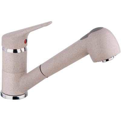 SCHLÄFER 5006521 - Rubinetto Per Cucina Granito Avena Triest Con Doccetta Estraibile Due Getti, Miscelatore Per Lavello Con Beccuccio Girevole A 360°, Connettori G 3/8 Pollici, Ottone SCHLÄFER 5006521 - Rubinetto Per Cucina Granito Avena Triest Con Doccetta Estraibile Due Getti, Miscelatore Per Lavello Con Beccuccio Girevole A 360°, Connettori G 3/8 Pollici, Ottone
