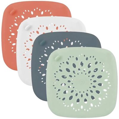 TAPWORKS Pack Di 4 Filtri In Silicone Per Lavello, Catcher Dei Capelli Per Lavello, Doccia E Vasca Da Bagno TAPWORKS Pack Di 4 Filtri In Silicone Per Lavello, Catcher Dei Capelli Per Lavello, Doccia E Vasca Da Bagno
