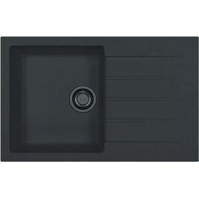ALVEUS Cadit - Lavello In Granito 79x50 Cm, Deep Black 1149144 ALVEUS Cadit - Lavello In Granito 79x50 Cm, Deep Black 1149144