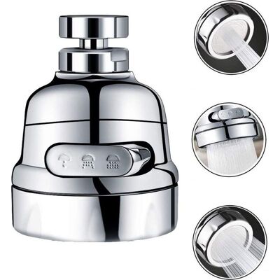 TAPWORKS Soffione Rubinetto Anti-splash 3 Modalità, Aeratore Universale Esteso Il Risparmio Di Acqua TAPWORKS Soffione Rubinetto Anti-splash 3 Modalità, Aeratore Universale Esteso Il Risparmio Di Acqua