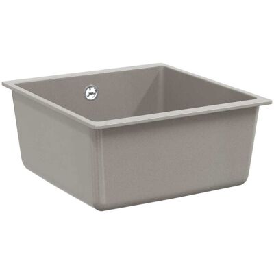 VIDAXL Lavello 80% Quarzo E 20% Resina 430 X 460 Mm Grigio VIDAXL Lavello 80% Quarzo E 20% Resina 430 X 460 Mm Grigio
