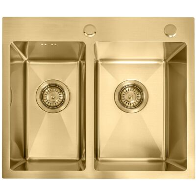 REA Lavello In Acciaio Toby Brush Gold REA Lavello In Acciaio Toby Brush Gold