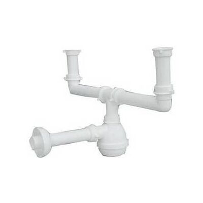 Lira Sifone Tipo "m" Per Lavelli Inox A 2 Vie Senza Piletta (marchio ) 1"1/2 Lira Sifone Tipo "m" Per Lavelli Inox A 2 Vie Senza Piletta (marchio ) 1"1/2