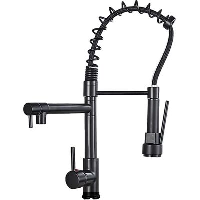 OEM Rubinetto Per Lavello Da Cucina, Con Beccuccio Estraibile, Struttura In Ottone Resistente, Nero Opaco A1 OEM Rubinetto Per Lavello Da Cucina, Con Beccuccio Estraibile, Struttura In Ottone Resistente, Nero Opaco A1