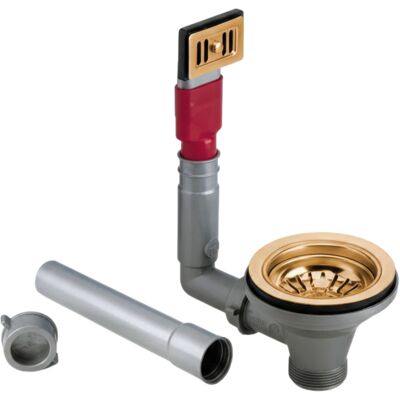 Cestello di scarico Lira - Troppopieno rettangolare - 90mm - Oro perla Cestello di scarico Lira - Troppopieno rettangolare - 90mm - Oro perla