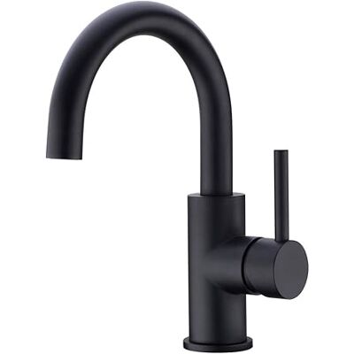 Zone Rubinetto Da Cucina, Rubinetto Da Cucina Girevole A 360° Per Cucine Piccole, Miscelatore Per Cucina O Bagno, Rubinetto Da Cucina Con Bocca Alta, Nero Opaco Zone Rubinetto Da Cucina, Rubinetto Da Cucina Girevole A 360° Per Cucine Piccole, Miscelatore Per Cucina O Bagno, Rubinetto Da Cucina Con Bocca Alta, Nero Opaco