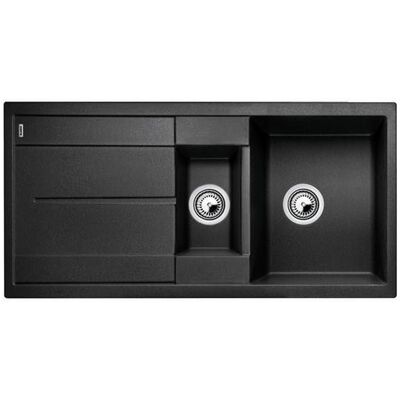 Blanco - Lavello Incasso 60cm Manuale Grigio/nero Con Sifone - 513239 Blanco - Lavello Incasso 60cm Manuale Grigio/nero Con Sifone - 513239
