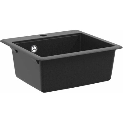 VIDAXL Lavello Nero 470 X 440 Mm Granito VIDAXL Lavello Nero 470 X 440 Mm Granito