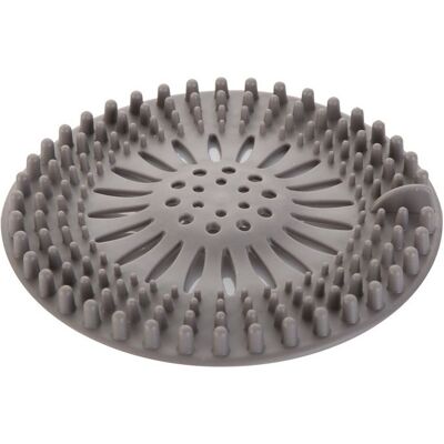 TAPWORKS Tappo Di Scarico In Silicone Grigio In 2 Parti - Uso Cucina E Bagno - Resistente Capelli - Filtro Universale Retrattile - 13,3 X 13,3 Cm TAPWORKS Tappo Di Scarico In Silicone Grigio In 2 Parti - Uso Cucina E Bagno - Resistente Capelli - Filtro Universale Retrattile - 13,3 X 13,3 Cm