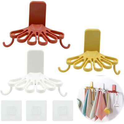 Zone Porta Spugne E Strofinacci - Mensola A Muro Con Gancio, Sportello A Forma Di Fiore - In Tessuto Plastico Non Perforato. Adatto Per Lavello Di Cucina E Bagno, 3 Pezzi (bianco, Rosso, Giallo) Zone Porta Spugne E Strofinacci - Mensola A Muro Con Gancio, Sportello A Forma Di Fiore - In Tessuto Plastico Non Perforato. Adatto Per Lavello Di Cucina E Bagno, 3 Pezzi (bianco, Rosso, Giallo)