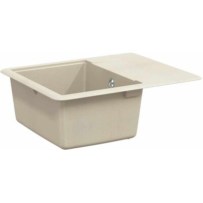 VIDAXL Lavello 80% Quarzo E 20% Resina 560 X 460 Mm Beige VIDAXL Lavello 80% Quarzo E 20% Resina 560 X 460 Mm Beige