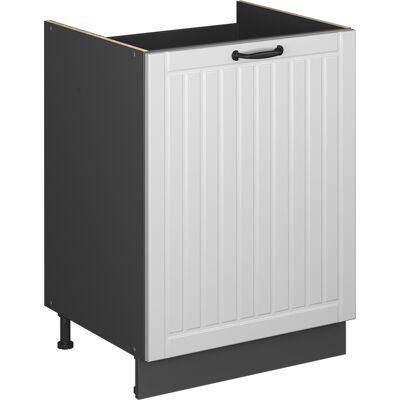 Vicco Mobile Lavello Cucina Fame-line, Bianco Rustico/antracite, 60 Cm, Vicco Mobile Lavello Cucina Fame-line, Bianco Rustico/antracite, 60 Cm,