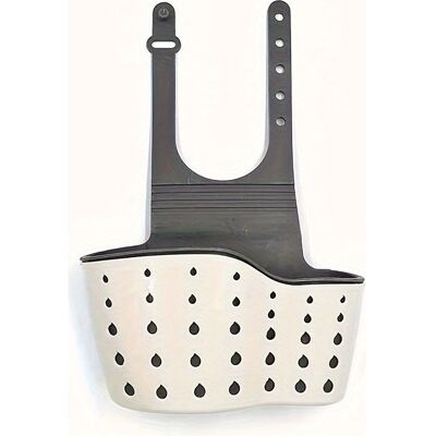 TAPWORKS Rack Sospesa Con Un Stand - Silicone Filtro A Cestello Di Archiviazione Per Lavello - Cesto Drip - Plastica - Beige TAPWORKS Rack Sospesa Con Un Stand - Silicone Filtro A Cestello Di Archiviazione Per Lavello - Cesto Drip - Plastica - Beige