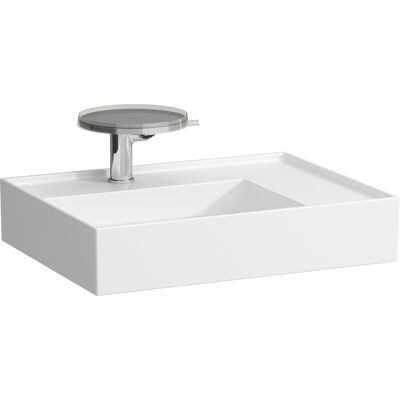 Lavabo Bianco Laufen - 2 fori, Mensola a destra, Senza trabocco - H810334 Lavabo Bianco Laufen - 2 fori, Mensola a destra, Senza trabocco - H810334