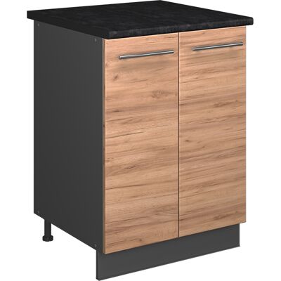Vicco Mobile Lavello Cucina Fame-line, Rovere Dorato/antracite, 60 Cm, Vicco Mobile Lavello Cucina Fame-line, Rovere Dorato/antracite, 60 Cm,