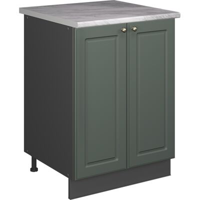Vicco Mobile Lavello Cucina Fame-line, Verde-oro Rustico/antracite, 60 Cm, Vicco Mobile Lavello Cucina Fame-line, Verde-oro Rustico/antracite, 60 Cm,