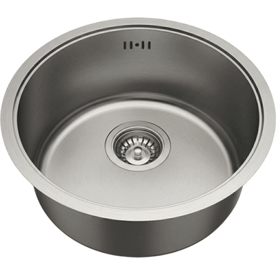 ESSEBAGNO Essenox Lavello 1 Vasca Rotonda In Acciaio Inox 42.5cm ESSEBAGNO Essenox Lavello 1 Vasca Rotonda In Acciaio Inox 42.5cm