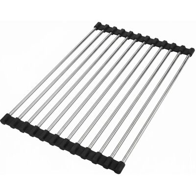 REA Scolapiatti Arrotolabile Per Lavello P12298 Black REA Scolapiatti Arrotolabile Per Lavello P12298 Black