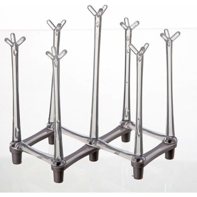 TAPWORKS Stendino Bottiglie Elasticizzato - Rack-bottiglia - Di Essiccazione Rack Bottiglie - Grigio Rack Con Coppe Espandibile Grigio - Rack-in Plastica - Rack Di Tazze Di Plastica TAPWORKS Stendino Bottiglie Elasticizzato - Rack-bottiglia - Di Essiccazione Rack Bottiglie - Grigio Rack Con Coppe Espandibile Grigio - Rack-in Plastica - Rack Di Tazze Di Plastica