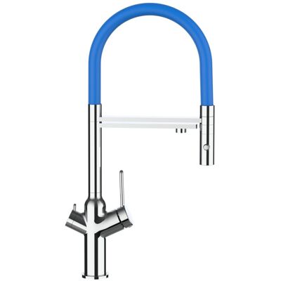 Rubinetto Cucina VIZIO - Girevole a 360°, Cartuccia Ceramica, Doppio Canale - Cromo Rubinetto Cucina VIZIO - Girevole a 360°, Cartuccia Ceramica, Doppio Canale - Cromo