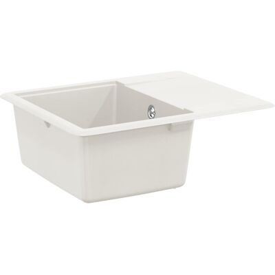 VIDAXL Lavello Bianco 560 X 460 Mm 80% Quarzo E 20% Resina VIDAXL Lavello Bianco 560 X 460 Mm 80% Quarzo E 20% Resina