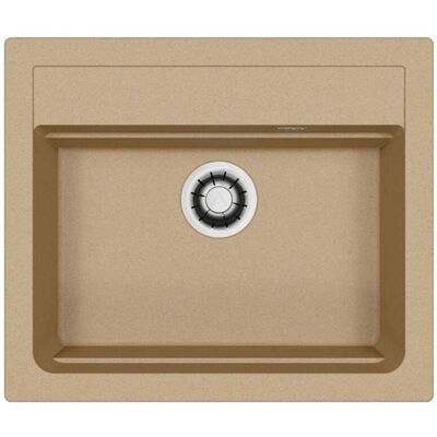 ALVEUS Atrox - Lavello In Granito 59x50 Cm, Quick-close, Clay 1149204 ALVEUS Atrox - Lavello In Granito 59x50 Cm, Quick-close, Clay 1149204