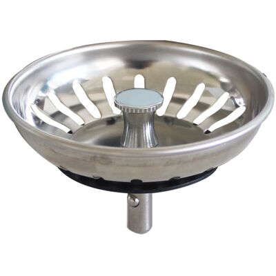 HABITEX Filtro Di Scarico Per Lavello Da Cucina In Acciaio Inossidabile, Tappo Di Scarico, Diametro Foro Britannico 83 Mm HABITEX Filtro Di Scarico Per Lavello Da Cucina In Acciaio Inossidabile, Tappo Di Scarico, Diametro Foro Britannico 83 Mm