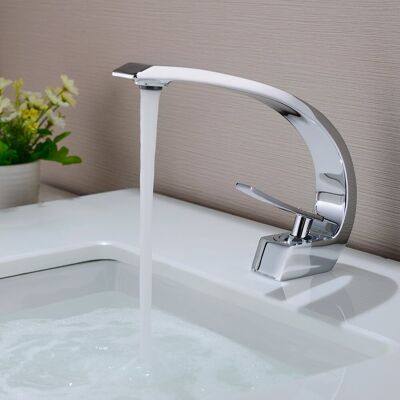 AURALUM - Rubinetto bagno in ottone con aeratore rimovibile - Miscelatore monocomando becco alto 190mm AURALUM - Rubinetto bagno in ottone con aeratore rimovibile - Miscelatore monocomando becco alto 190mm