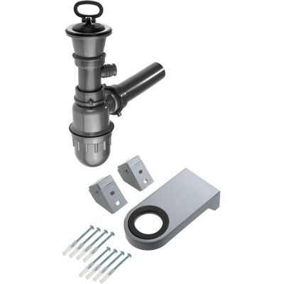 DEANTE Sifone Lavello Zyk0100 Acciaio 25 Cm 18 Cm DEANTE Sifone Lavello Zyk0100 Acciaio 25 Cm 18 Cm