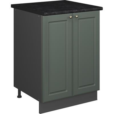 Vicco Mobile Lavello Cucina Fame-line, Verde-oro Rustico/antracite, 60 Cm, Vicco Mobile Lavello Cucina Fame-line, Verde-oro Rustico/antracite, 60 Cm,