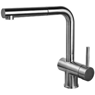 FOSTER Atomo Plus Miscelatore Cucina Monocomando Con Doccetta Estraibile, Inox Satinato FOSTER Atomo Plus Miscelatore Cucina Monocomando Con Doccetta Estraibile, Inox Satinato