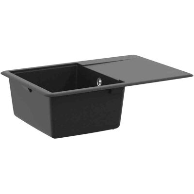 VIDAXL Lavello Nero 670 X 460 Mm Granito VIDAXL Lavello Nero 670 X 460 Mm Granito
