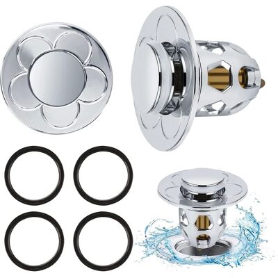 HABITEX 2 Pezzi Sifone Lavabo Universale Pop-up, Sifone Con Filtro Anti-intasamento, Scarico Anti-blocco, Tappo Vasca Per Lavello Cucina, Filtro Capelli-foro HABITEX 2 Pezzi Sifone Lavabo Universale Pop-up, Sifone Con Filtro Anti-intasamento, Scarico Anti-blocco, Tappo Vasca Per Lavello Cucina, Filtro Capelli-foro