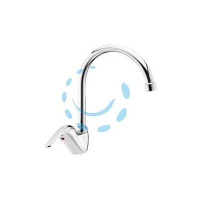 CROLLA Rubinetto Miscelatore Monocomando Lavello Canna Ponte Serie Cucina CROLLA Rubinetto Miscelatore Monocomando Lavello Canna Ponte Serie Cucina
