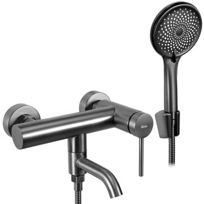 REA Rubinetto Da Vasca Clif Titanium Js-702303gg REA Rubinetto Da Vasca Clif Titanium Js-702303gg