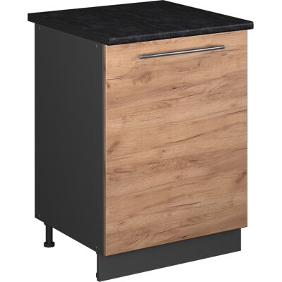 Vicco Mobile Lavello Cucina Fame-line, Rovere Dorato/antracite, 60 Cm, Vicco Mobile Lavello Cucina Fame-line, Rovere Dorato/antracite, 60 Cm,