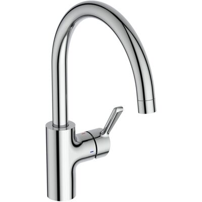 Ideal Standard Alero Miscelatore Da Cucina, Altezza Bocca 211 Mm, Bocca Girevole A 360°, Installazione Rapida, Miscelatore Per Lavello Da Cucina – Cromo (114 X 256 X 341 Mm) Ideal Standard Alero Miscelatore Da Cucina, Altezza Bocca 211 Mm, Bocca Girevole A 360°, Installazione Rapida, Miscelatore Per Lavello Da Cucina – Cromo (114 X 256 X 341 Mm)