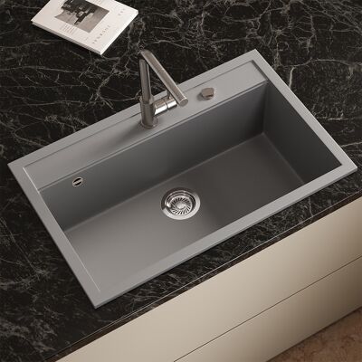 Vicco Lavello Sydney, Grigio, 80 X 51 Cm, Bergström Vicco Lavello Sydney, Grigio, 80 X 51 Cm, Bergström