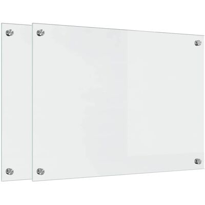 HELLOSHOP26 Set Di 2 Paraschizzi Moderni Per Cucina 70 X 50 Cm Finitura Elegante Facili Da Pulire In Vetro Temperato Trasparente 020056295 HELLOSHOP26 Set Di 2 Paraschizzi Moderni Per Cucina 70 X 50 Cm Finitura Elegante Facili Da Pulire In Vetro Temperato Trasparente 020056295