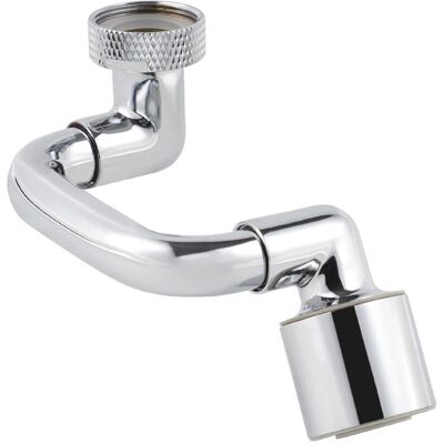 HABITEX Rubinetto Girevole 1080° Per Lavabo Bagno, Aeratore Con Adattatore M18.5, Doppia Funzione Rotazione Angolata Per Lavello Cucina Fm22 Cromato. HABITEX Rubinetto Girevole 1080° Per Lavabo Bagno, Aeratore Con Adattatore M18.5, Doppia Funzione Rotazione Angolata Per Lavello Cucina Fm22 Cromato.