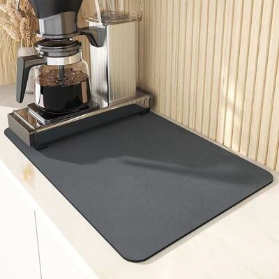TAPWORKS Cucina Stuoie Anti-goccia - Mat Work-plan Ultra-assorbente E Antiscivolo 50x40cm - Grigio - Adatto Per Macchine Da Caffè, Contatori E Bar Con Lavandino TAPWORKS Cucina Stuoie Anti-goccia - Mat Work-plan Ultra-assorbente E Antiscivolo 50x40cm - Grigio - Adatto Per Macchine Da Caffè, Contatori E Bar Con Lavandino