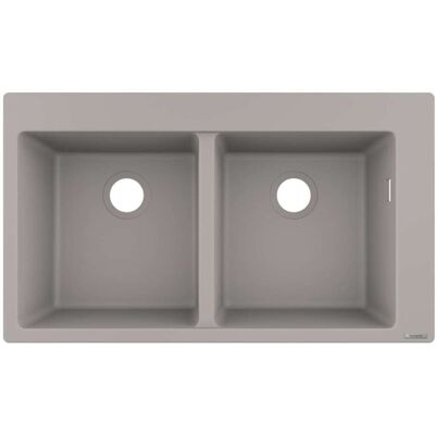 Hansgrohe Modello 43316380 880 x 510 mm - 2 Lavelli - Sottopiano Hansgrohe Modello 43316380 880 x 510 mm - 2 Lavelli - Sottopiano