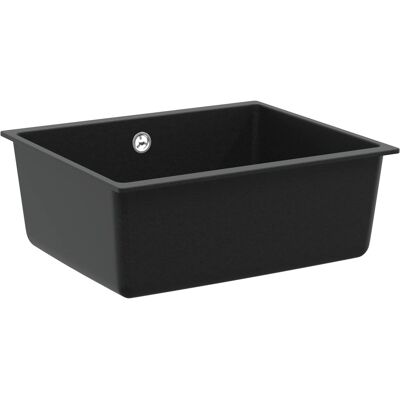 VIDAXL Lavello 80% Quarzo E 20% Resina 530 X 460 Mm Nero VIDAXL Lavello 80% Quarzo E 20% Resina 530 X 460 Mm Nero