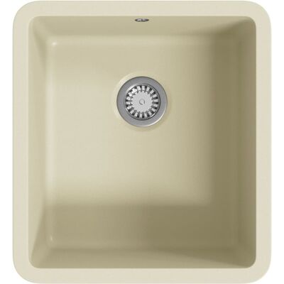 VIDAXL Lavello Da Cucina In Granito Vasca Singola Beige - VIDAXL Lavello Da Cucina In Granito Vasca Singola Beige -