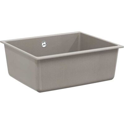 VIDAXL Lavello 80% Quarzo E 20% Resina 530 X 460 Mm Grigio VIDAXL Lavello 80% Quarzo E 20% Resina 530 X 460 Mm Grigio